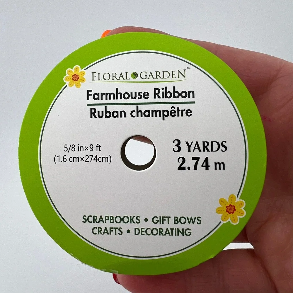Farmhouse Ribbon Barn Farm Animals 5/8
